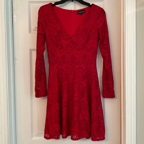 My Michelle | Dresses | Girls Red Lace Dress By My Michelle Fully Lined  Size 5 | Poshmark